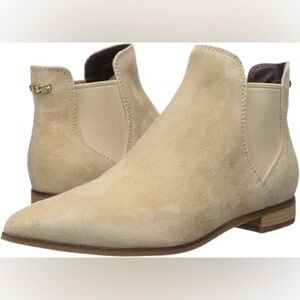 Cole Haan Light Beige Leather Upper  Womens Harlyn Ankle Boots Size 6 1/2B